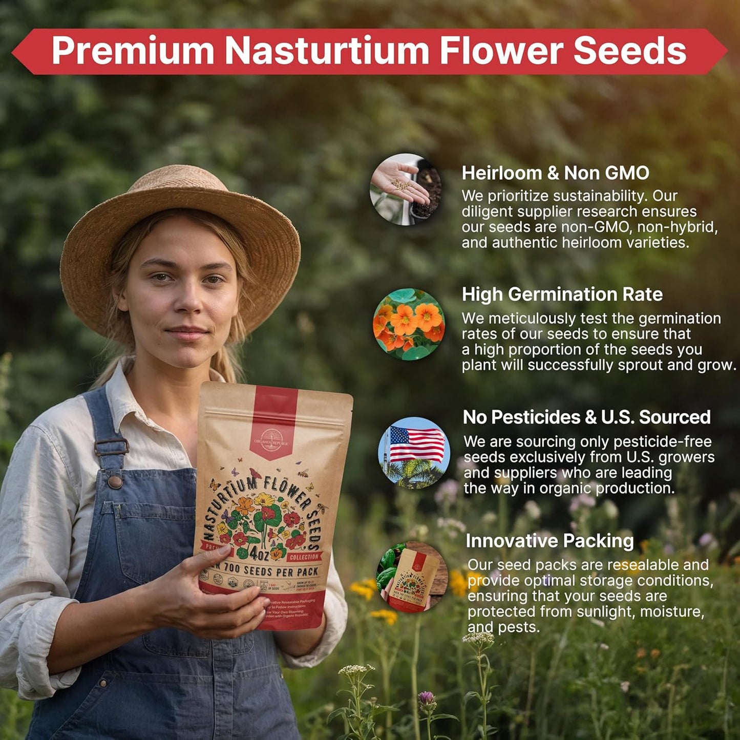 Sunflower Mix Seeds Pack 8 oz - Over 10,300 Non-GMO Heirloom Sunflower Seeds for Planting, Annual Flowers in Individual Seed Packet for Planting Home Garden Indoor & Outdoor Gardening