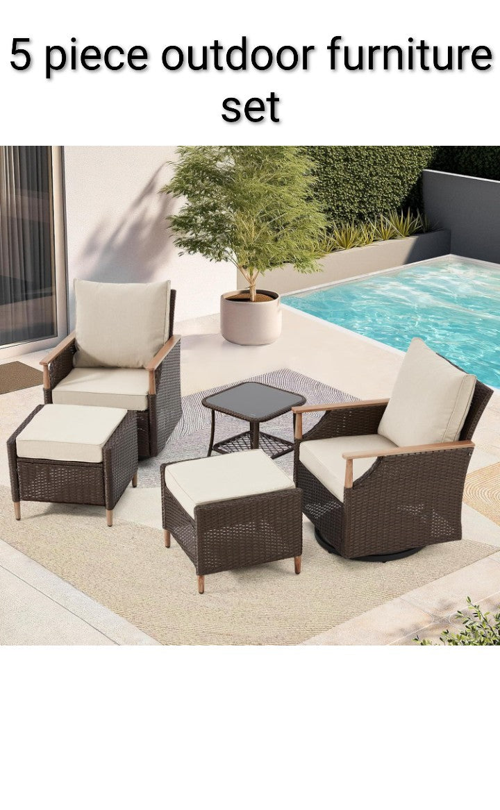 5 piece outdoor patio furniture set