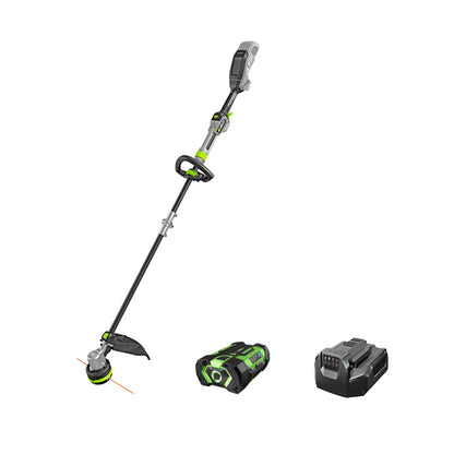 EGO POWER+ String Trimmer, Battery Powered, 16" Trimmer for Weeds and Grass with POWERLOAD, LINE IQ, Telescopic Carbon Fiber Shaft, Includes 56V 4.0Ah Battery and Charger - ST1623T