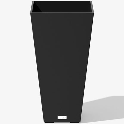 Veradek V-Resin Indoor/Outdoor Taper Planter, Set of 2 (30 inch, Black)
