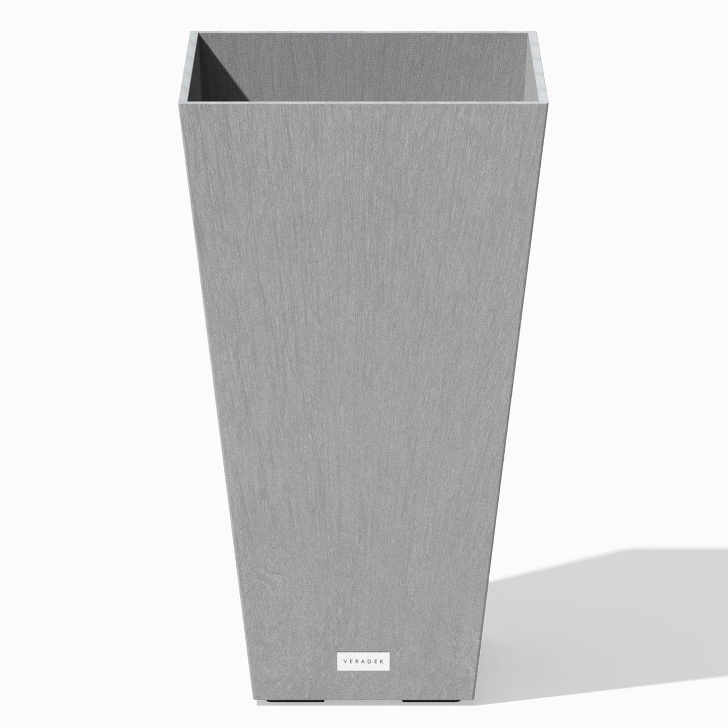 Veradek V-Resin Indoor/Outdoor Taper Planter, Set of 2 (30 inch, Black)