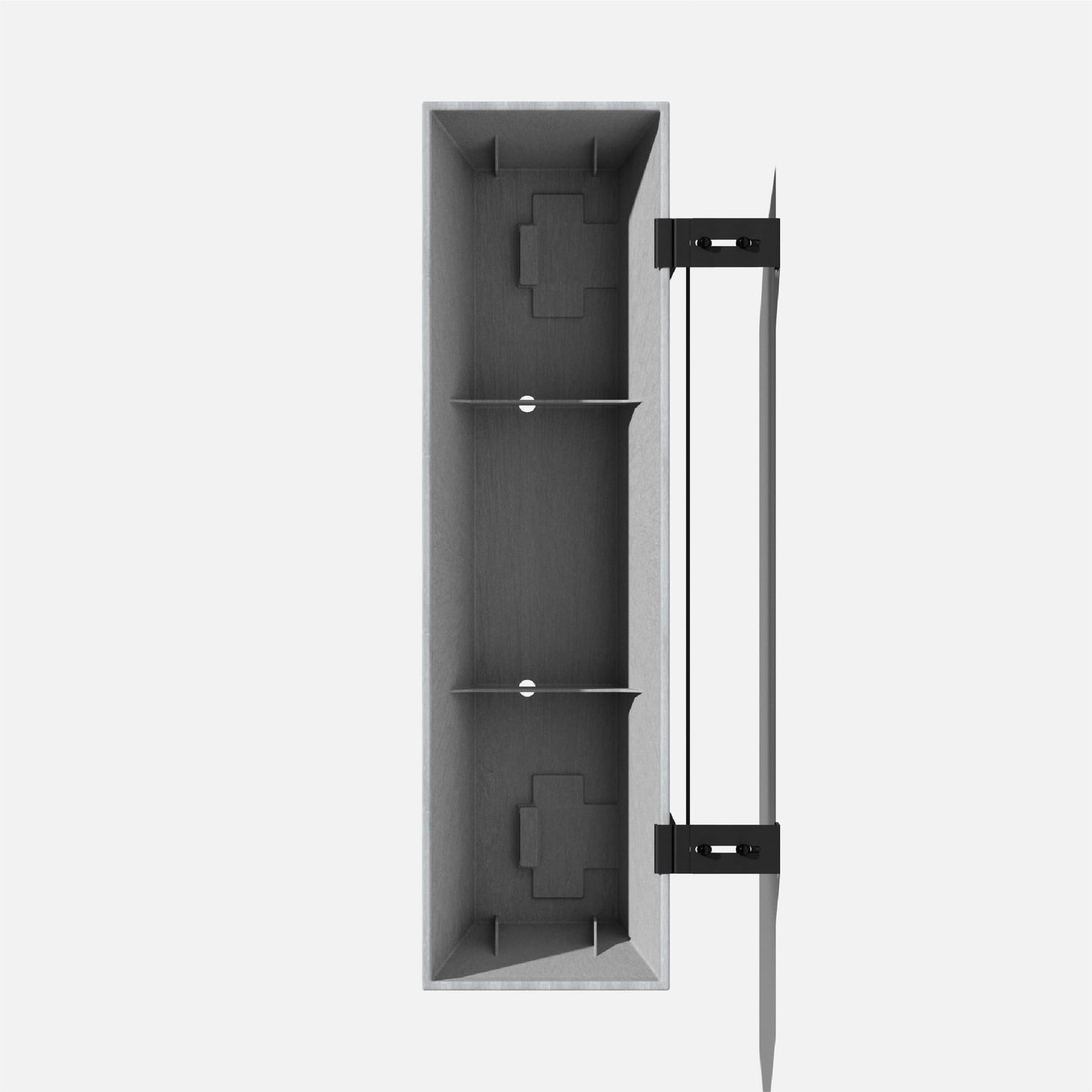 Veradek Pure Series Railing Planter - Plastic Hanging Planter for Outdoor Balcony/Fence | Durable All-Weather Use with Adjustable Brackets | Modern Décor for Flowers, Succulents, Hanging Plants