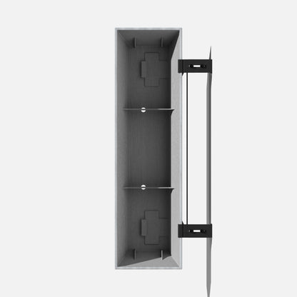 Veradek Pure Series Railing Planter - Plastic Hanging Planter for Outdoor Balcony/Fence | Durable All-Weather Use with Adjustable Brackets | Modern Décor for Flowers, Succulents, Hanging Plants