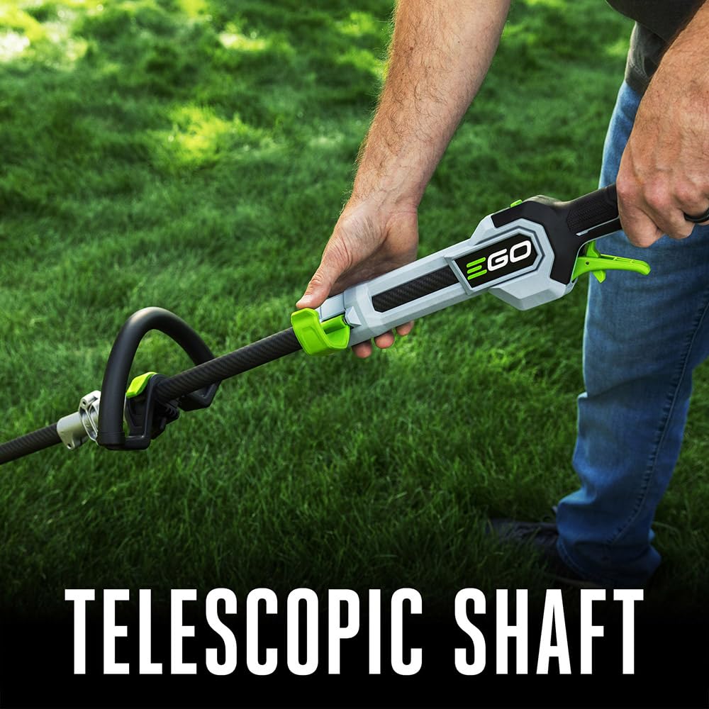 EGO POWER+ String Trimmer, Battery Powered, 16" Trimmer for Weeds and Grass with POWERLOAD, LINE IQ, Telescopic Carbon Fiber Shaft, Includes 56V 4.0Ah Battery and Charger - ST1623T
