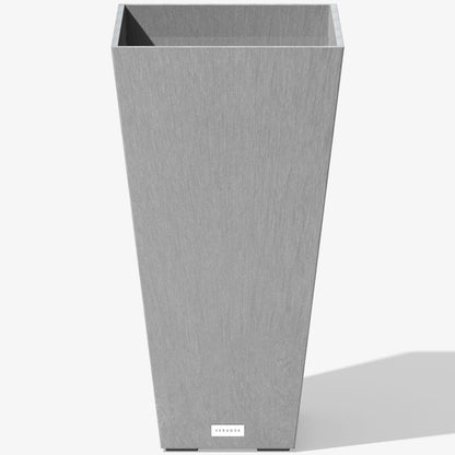Veradek V-Resin Indoor/Outdoor Taper Planter, Set of 2 (30 inch, Black)