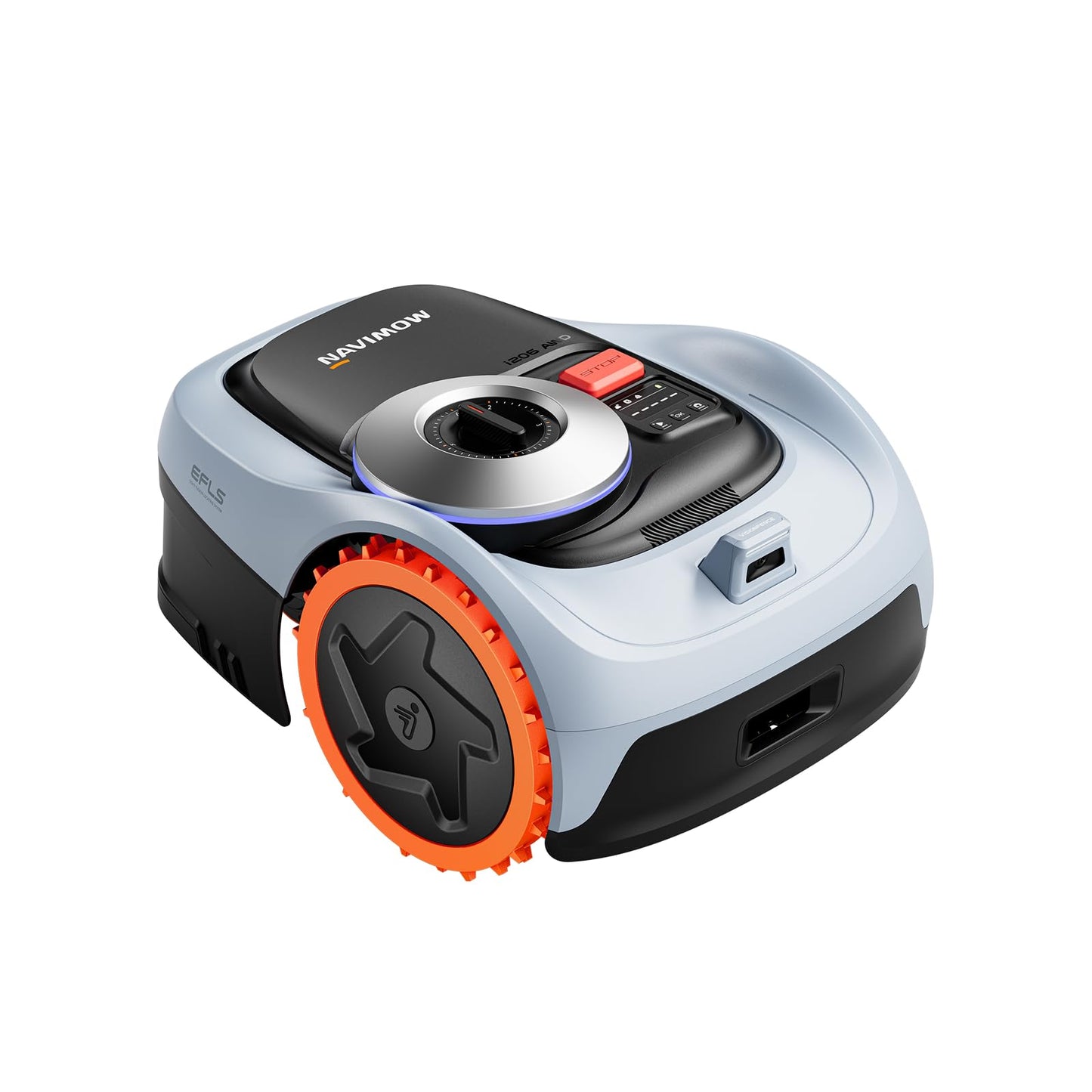 Segway Navimow i110N Robot Lawn Mower Perimeter Wire Free 1/4 Acre RTK+Vision Robotic Lawnmower, AI-Assisted Mapping, Virtual Boundary, APP Control, 58dB(A) Quiet, Multi-Zone Management