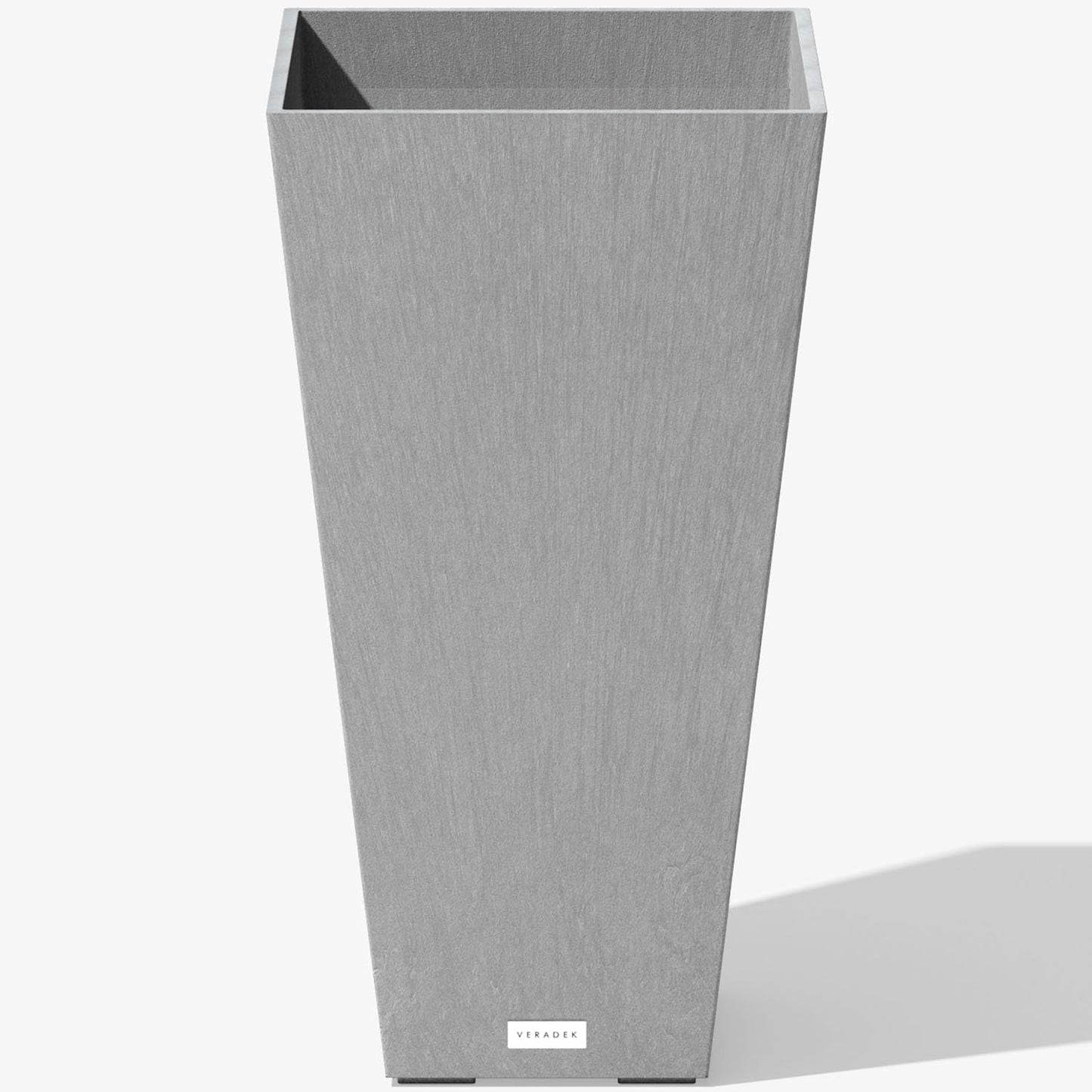 Veradek V-Resin Indoor/Outdoor Taper Planter, Set of 2 (30 inch, Black)