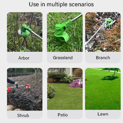 Weed Wacker - Electric Weed Wacker Cordless Trimmer. 4 in 1 Stringless Lightweight Weed Cutter/Grass Cutter/Lawn Edger.There are 4 Different Blades,Suitable for Gardens, patios (Black)