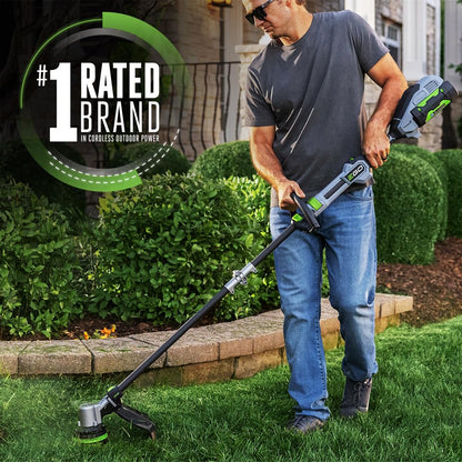 EGO POWER+ String Trimmer, Battery Powered, 16" Trimmer for Weeds and Grass with POWERLOAD, LINE IQ, Telescopic Carbon Fiber Shaft, Includes 56V 4.0Ah Battery and Charger - ST1623T