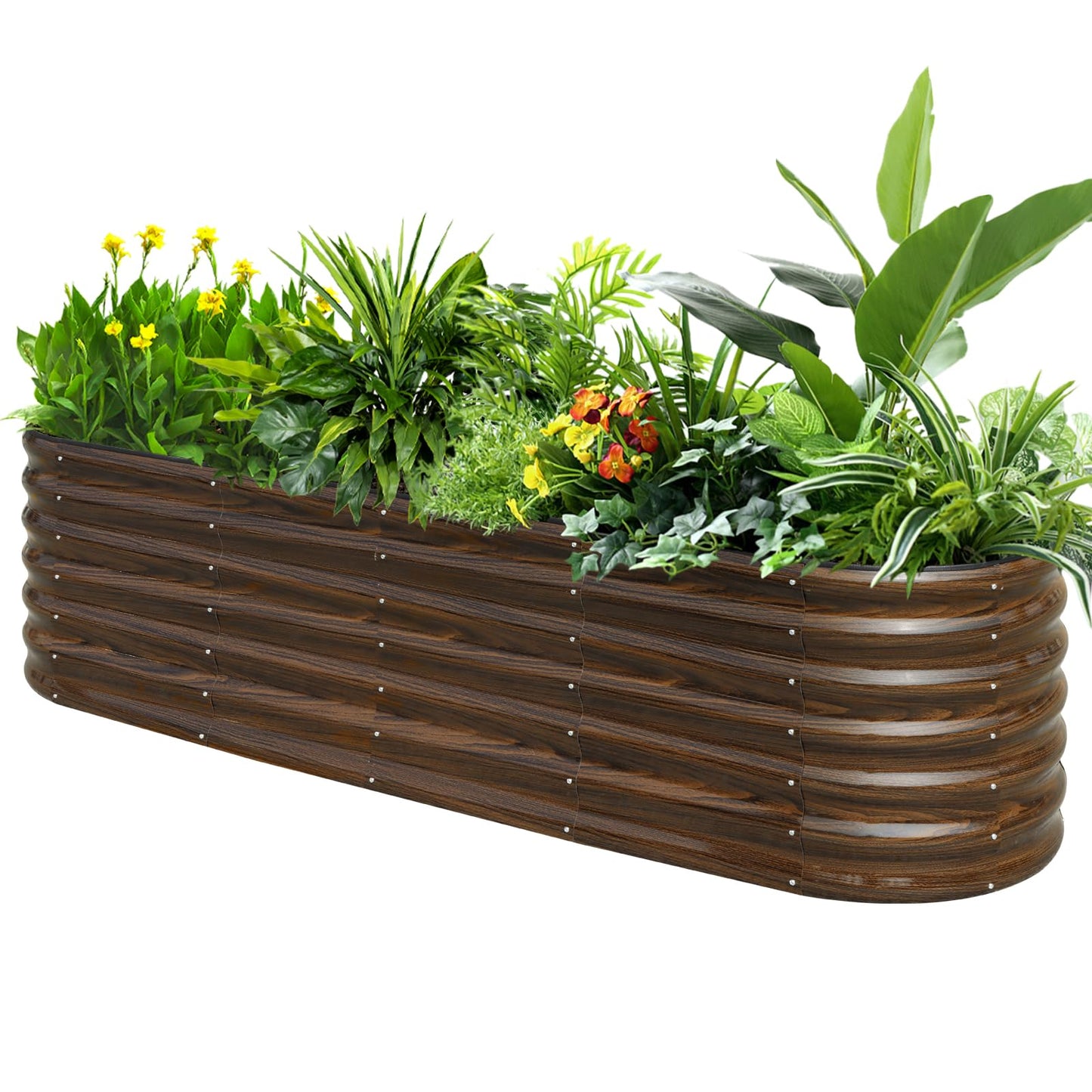 SnugNiture Galvanized Steel Raised Garden Bed Kit - 2 Pack 4x2x2 ft Metal Planter Box for Vegetables, Flowers, Herbs | Easy Assembly, Open Bottom Design for Optimal Drainage