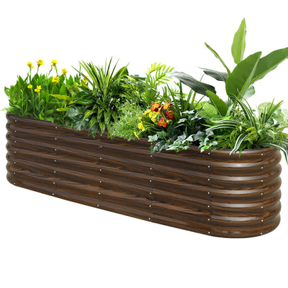 SnugNiture Galvanized Steel Raised Garden Bed Kit - 2 Pack 4x2x2 ft Metal Planter Box for Vegetables, Flowers, Herbs | Easy Assembly, Open Bottom Design for Optimal Drainage