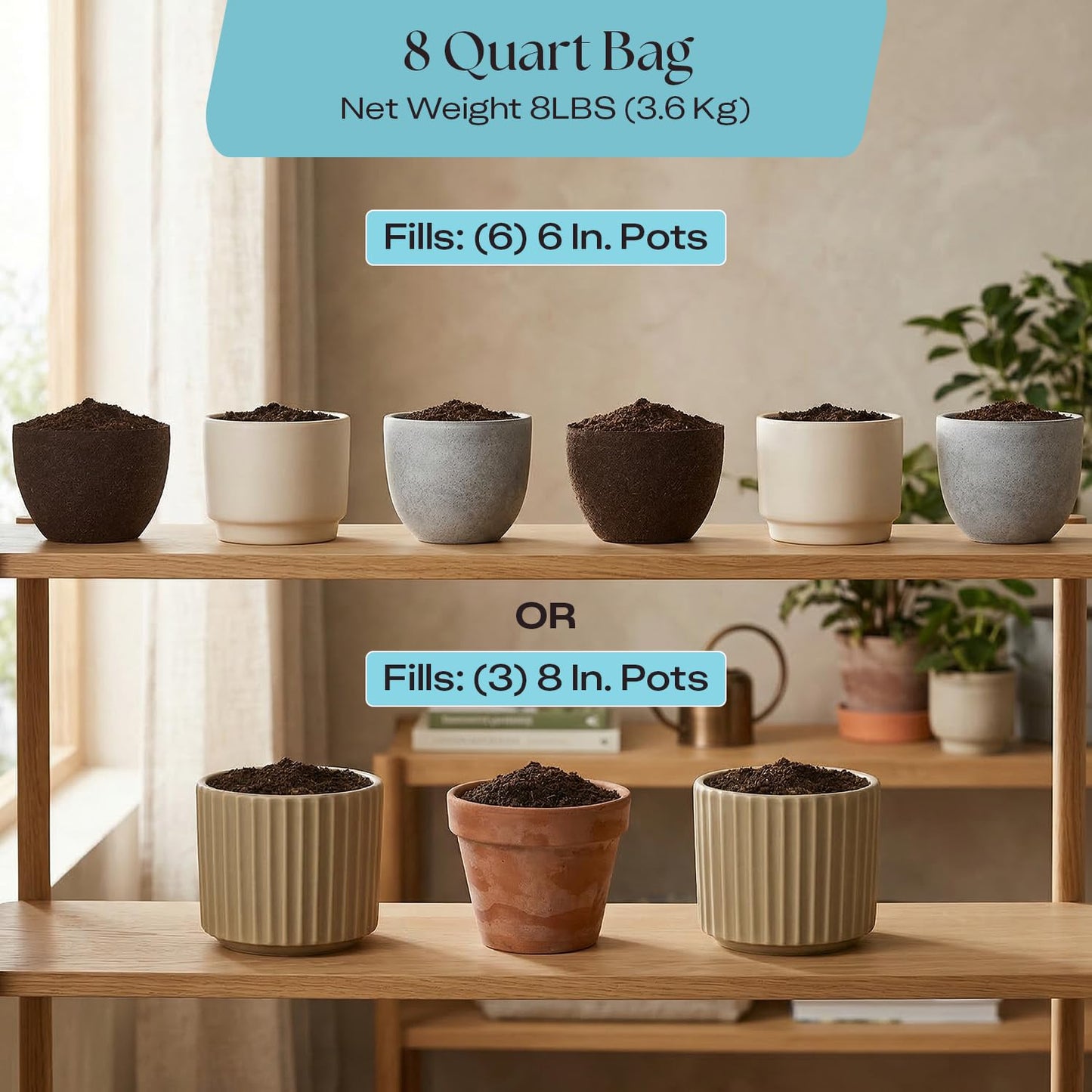Rosy Soil Cactus Soil – Organic Succulent Potting Mix, Chunky Fast Draining, Peat-Free, Root Boosting Mix for AloeVera, Cacti, Indoor Succulents - 4qt