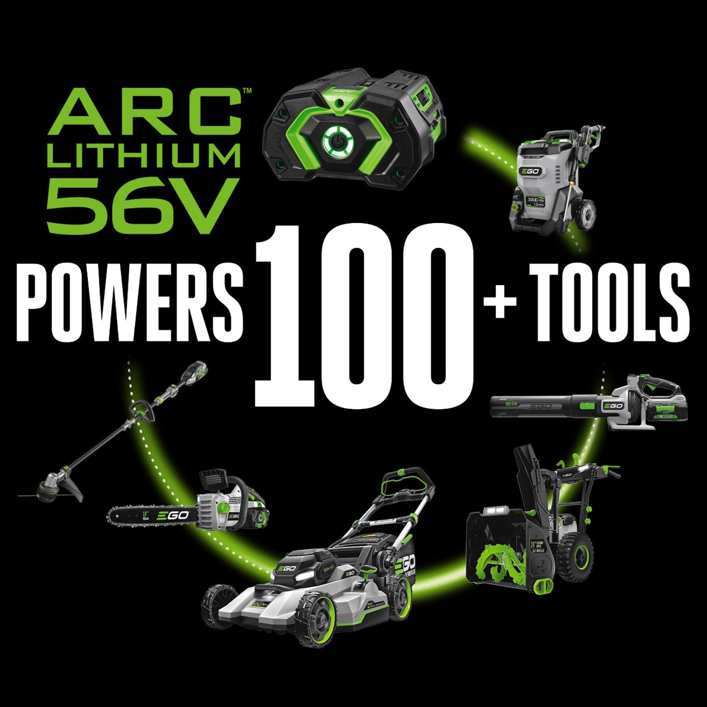 EGO POWER+ String Trimmer, Battery Powered, 16" Trimmer for Weeds and Grass with POWERLOAD, LINE IQ, Telescopic Carbon Fiber Shaft, Includes 56V 4.0Ah Battery and Charger - ST1623T
