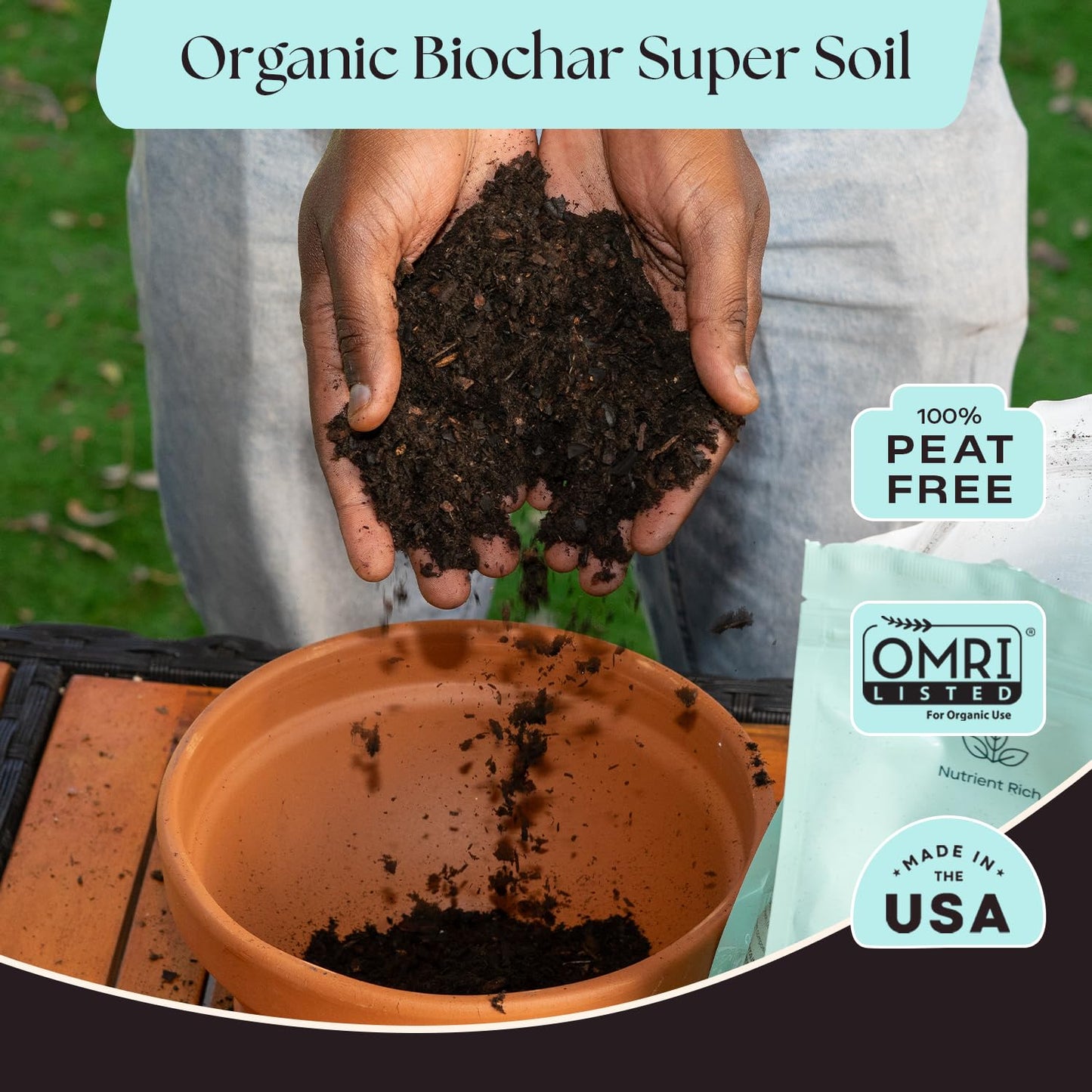 Rosy Soil Cactus Soil – Organic Succulent Potting Mix, Chunky Fast Draining, Peat-Free, Root Boosting Mix for AloeVera, Cacti, Indoor Succulents - 4qt