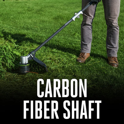 EGO POWER+ String Trimmer, Battery Powered, 16" Trimmer for Weeds and Grass with POWERLOAD, LINE IQ, Telescopic Carbon Fiber Shaft, Includes 56V 4.0Ah Battery and Charger - ST1623T