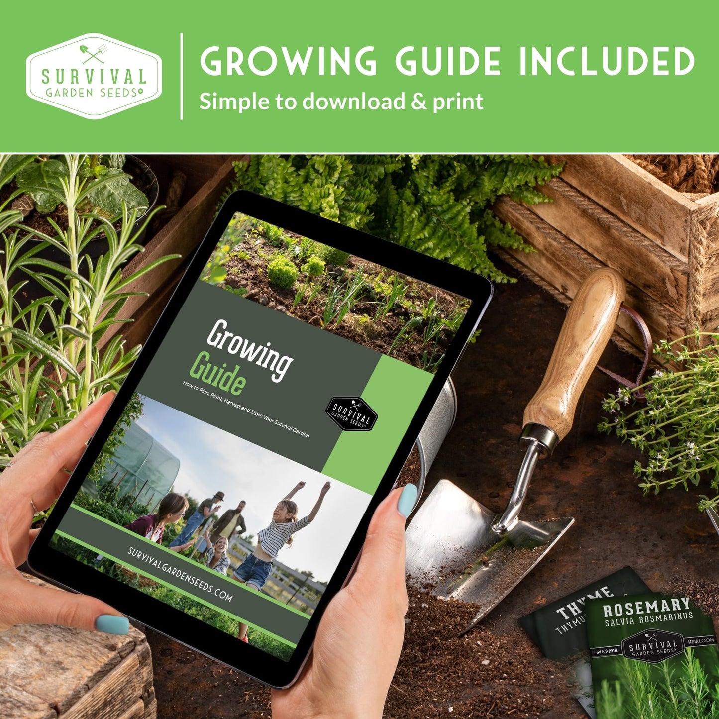 Survival Farmer Seed Vault – 100 Pack of Heirloom Vegetable Seeds for Planting – Non-GMO Vegetables, Fruits, Herbs – Sealed Kit for Long-Term Emergency Storage – Survival Garden Seeds