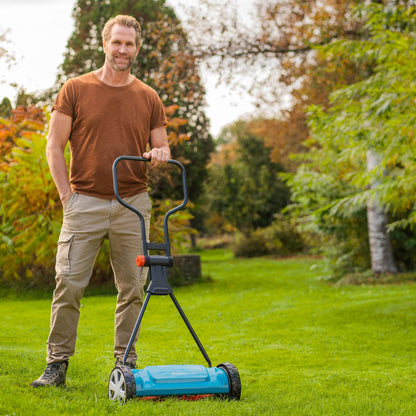 GARDENA (4018) Classic 16" Reel Lawn Mower with 5 Blades. The Lawn Mower for Everyday use with No Gas, No Electricity Makes Mowing a Breeze. Best Yard Tools You can own.