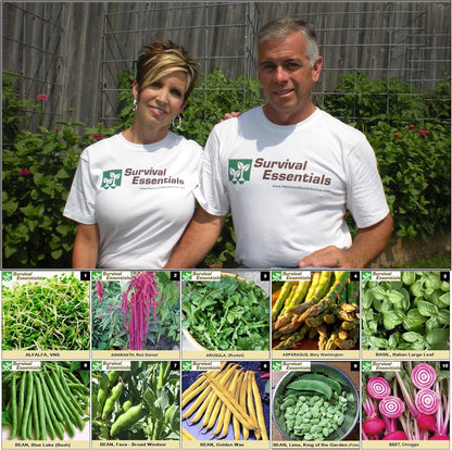 Ultimate Non-GMO Heirloom Survival Seed Vault – 23,000 Open-Pollinated Vegetable, Herb & Fruit Seeds for Planting – 144 Varieties for All USDA Hardiness Zones – Long Term Emergency Preparedness Seeds