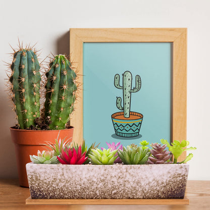 Succulent Pots - 12.1 Inch Large Succulent Planters Pots with Drainage Tray, Long Rectangle Ceramic Pot for Indoor Cactus/Succulent Plants Shallow Bonsai Window Box for Home Garden Decor (Blue)