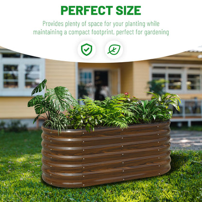 SnugNiture Galvanized Steel Raised Garden Bed Kit - 2 Pack 4x2x2 ft Metal Planter Box for Vegetables, Flowers, Herbs | Easy Assembly, Open Bottom Design for Optimal Drainage