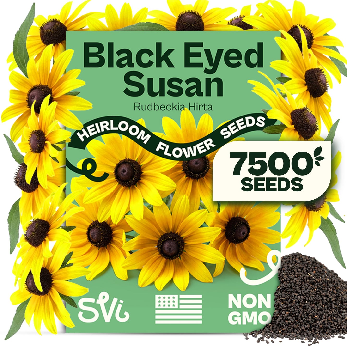 SVI 50 Teddy Bear Sunflower Seeds (Helianthus annuus) – Dwarf Teddy Bear Sunflower Seed Packets – Annual Cut Flower Seeds for Outdoor Garden & Indoor Garden, Containers, Patios, Flower Beds