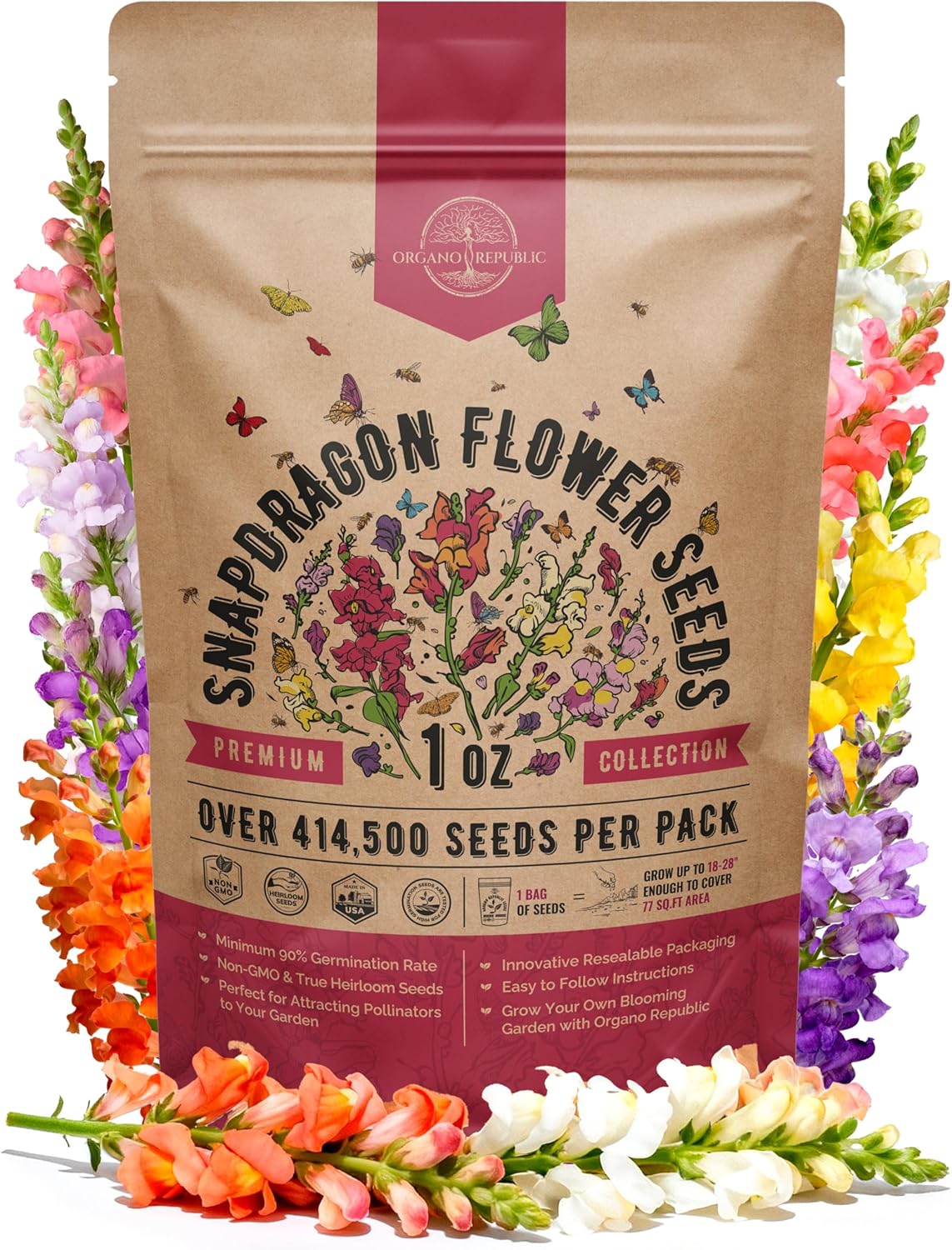 Sunflower Mix Seeds Pack 8 oz - Over 10,300 Non-GMO Heirloom Sunflower Seeds for Planting, Annual Flowers in Individual Seed Packet for Planting Home Garden Indoor & Outdoor Gardening
