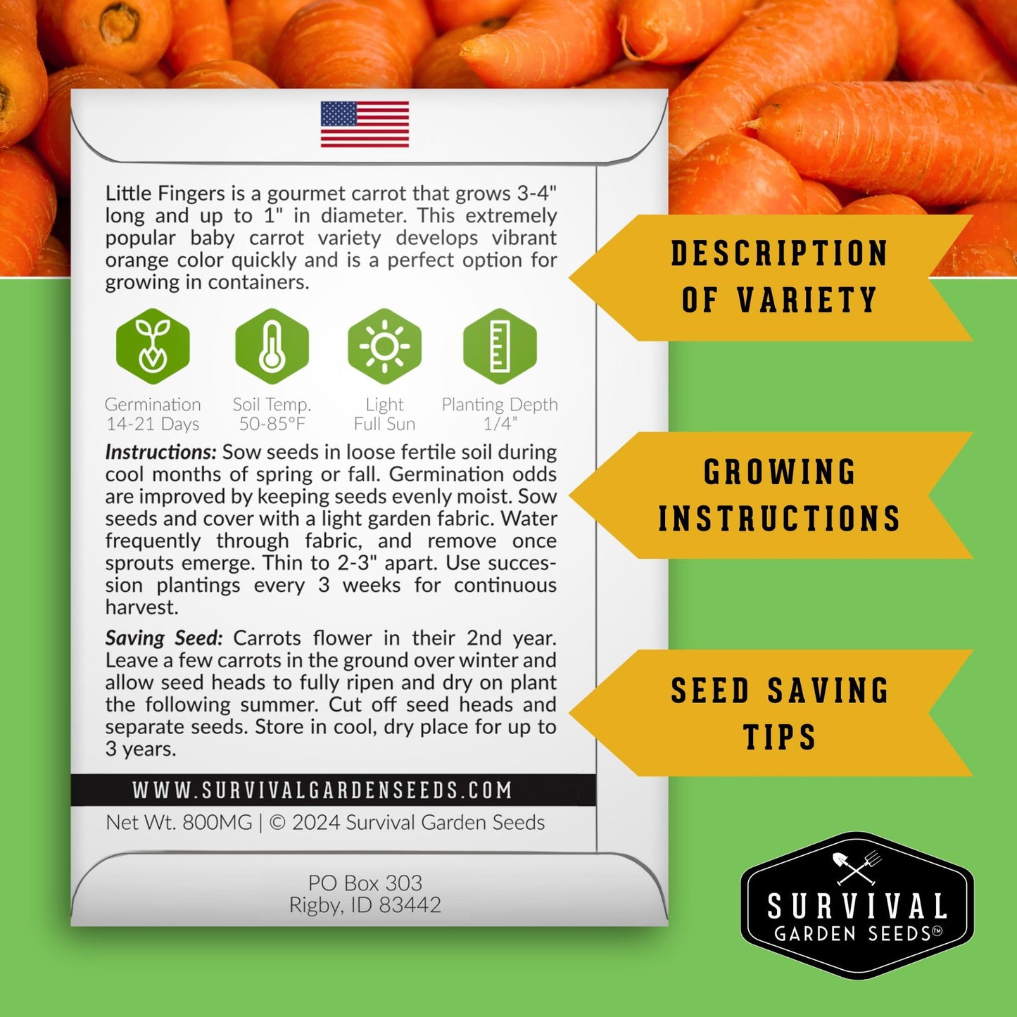 Survival Farmer Seed Vault – 100 Pack of Heirloom Vegetable Seeds for Planting – Non-GMO Vegetables, Fruits, Herbs – Sealed Kit for Long-Term Emergency Storage – Survival Garden Seeds