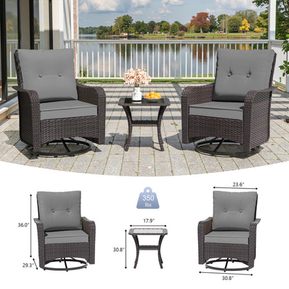 13 PCS Outdoor Patio Furniture Set,Outdoor Sectional Furniture with 43" 55000 BTU Gas Propane Fire Pit Table,All Weather PE Rattan Wicker Patio Conversation Set,Navy Blue