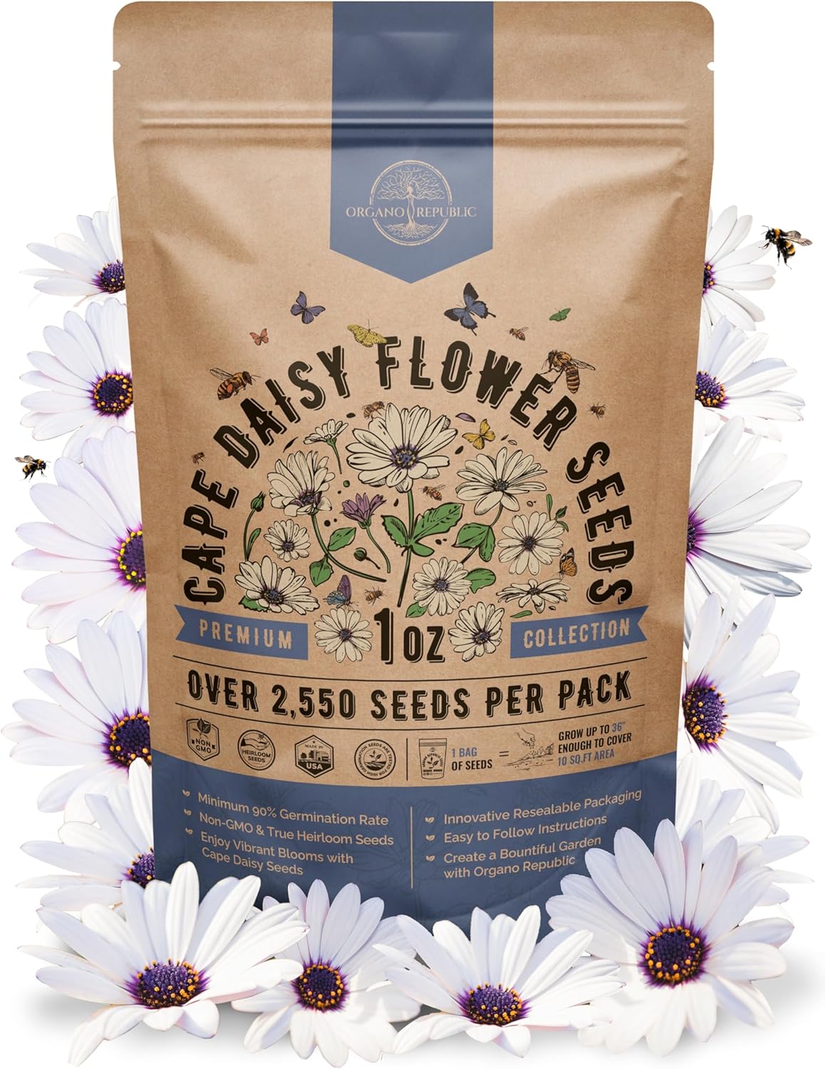 Sunflower Mix Seeds Pack 8 oz - Over 10,300 Non-GMO Heirloom Sunflower Seeds for Planting, Annual Flowers in Individual Seed Packet for Planting Home Garden Indoor & Outdoor Gardening