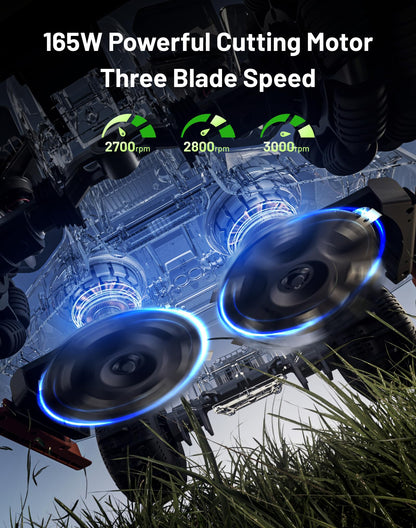 Mammotion LUBA 3 AWD 5000H Robot Lawn Mower with Garage (Ship Separately), 1.25 Acres, 360° LiDAR+NetRTK+AI Vision, All-Wheel-Drive for 80% Slopes, 50 Multi-Zone Management, Cutting Height 2.2"-4.0"