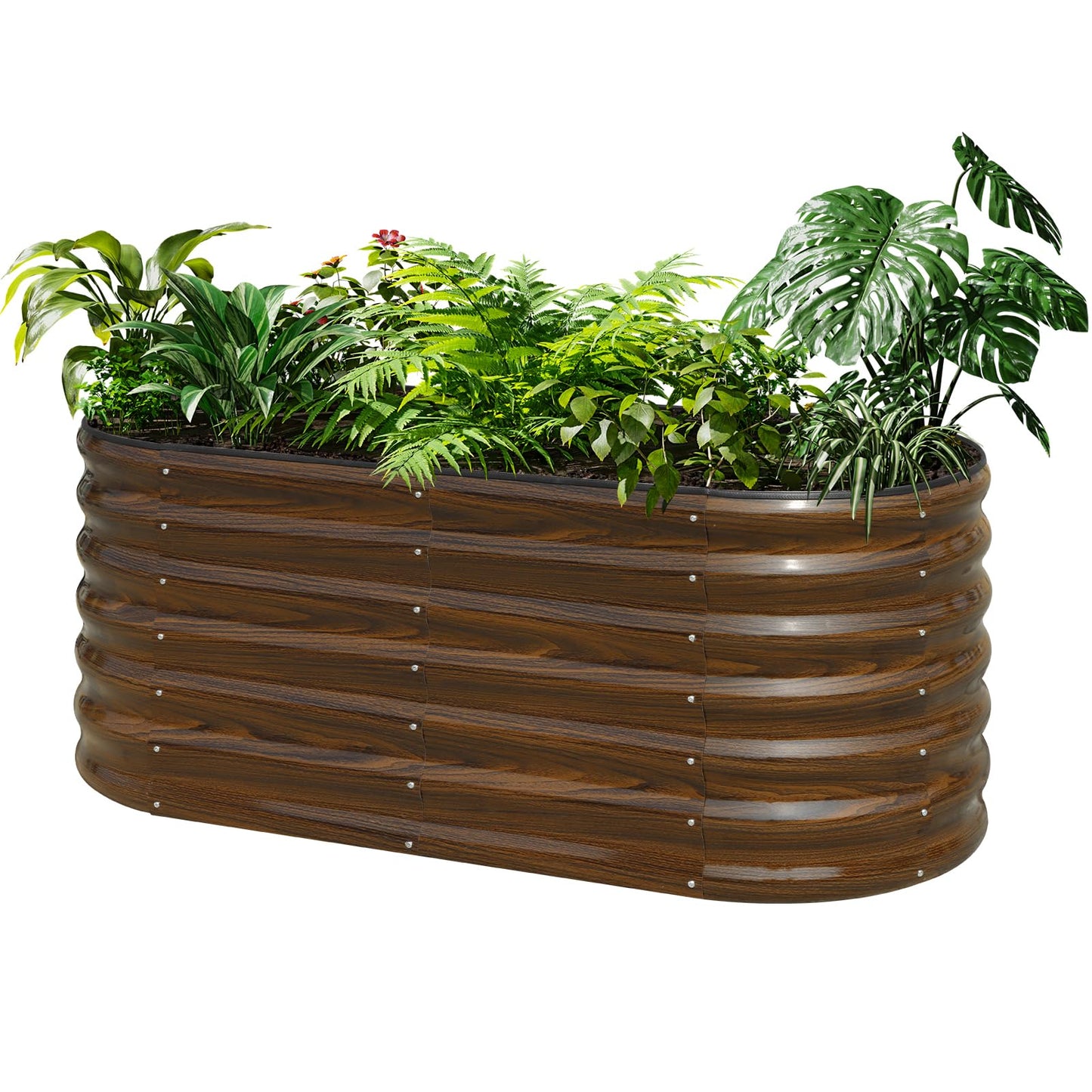 SnugNiture Galvanized Steel Raised Garden Bed Kit - 2 Pack 4x2x2 ft Metal Planter Box for Vegetables, Flowers, Herbs | Easy Assembly, Open Bottom Design for Optimal Drainage