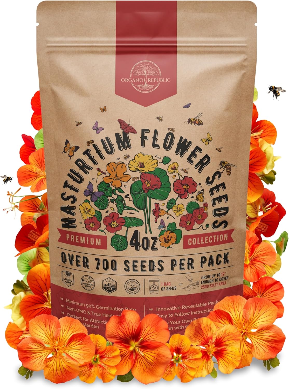 Sunflower Mix Seeds Pack 8 oz - Over 10,300 Non-GMO Heirloom Sunflower Seeds for Planting, Annual Flowers in Individual Seed Packet for Planting Home Garden Indoor & Outdoor Gardening
