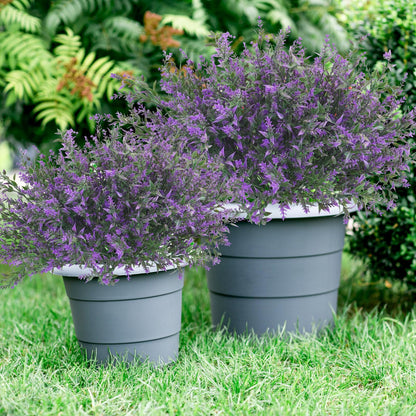 36 Pcs Artificial Flowers for Outdoors, Faux Artificial Plants UV Resistant Fake Plants Outside for Planter Porch Window Home Patio Yard Garden Decor (Mixed Purple)