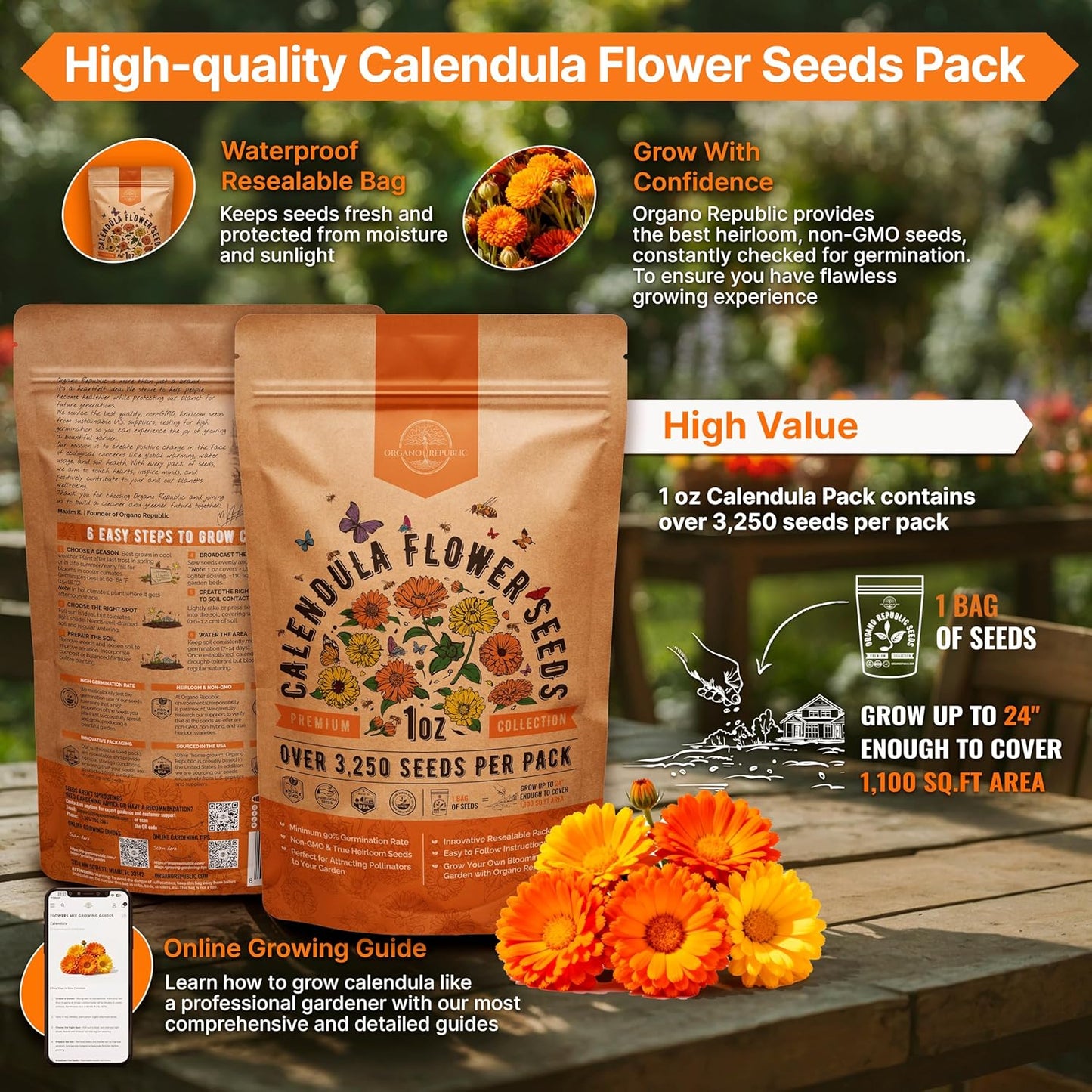 Sunflower Mix Seeds Pack 8 oz - Over 10,300 Non-GMO Heirloom Sunflower Seeds for Planting, Annual Flowers in Individual Seed Packet for Planting Home Garden Indoor & Outdoor Gardening