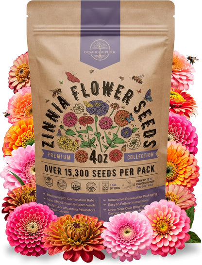 Sunflower Mix Seeds Pack 8 oz - Over 10,300 Non-GMO Heirloom Sunflower Seeds for Planting, Annual Flowers in Individual Seed Packet for Planting Home Garden Indoor & Outdoor Gardening