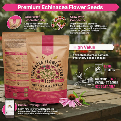 Sunflower Mix Seeds Pack 8 oz - Over 10,300 Non-GMO Heirloom Sunflower Seeds for Planting, Annual Flowers in Individual Seed Packet for Planting Home Garden Indoor & Outdoor Gardening