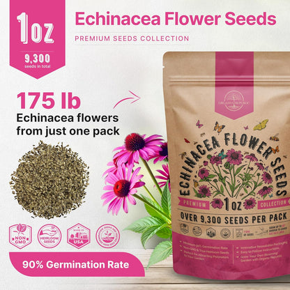 Sunflower Mix Seeds Pack 8 oz - Over 10,300 Non-GMO Heirloom Sunflower Seeds for Planting, Annual Flowers in Individual Seed Packet for Planting Home Garden Indoor & Outdoor Gardening