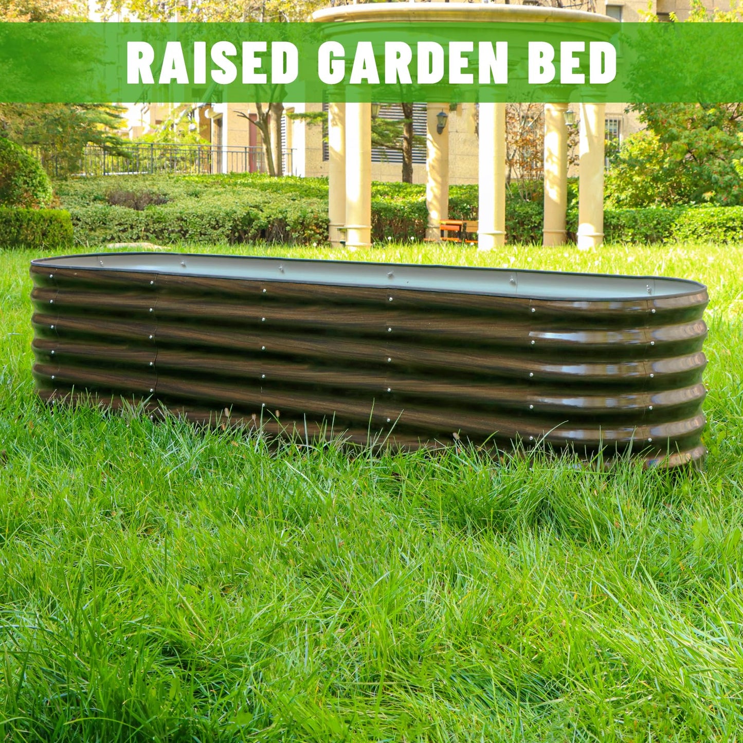 SnugNiture Galvanized Steel Raised Garden Bed Kit - 2 Pack 4x2x2 ft Metal Planter Box for Vegetables, Flowers, Herbs | Easy Assembly, Open Bottom Design for Optimal Drainage