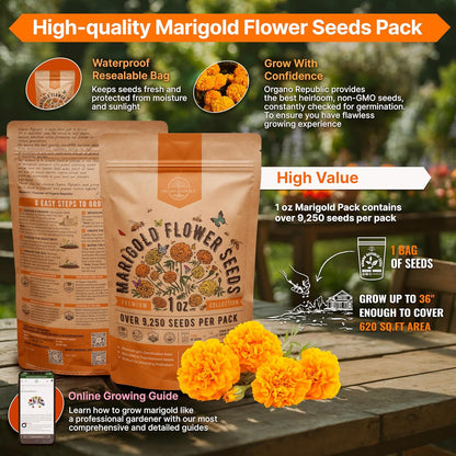 Sunflower Mix Seeds Pack 8 oz - Over 10,300 Non-GMO Heirloom Sunflower Seeds for Planting, Annual Flowers in Individual Seed Packet for Planting Home Garden Indoor & Outdoor Gardening