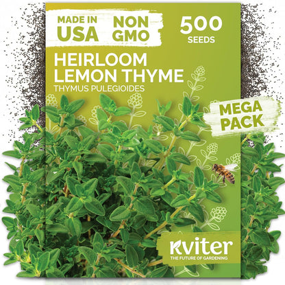 KVITER 150 Borage Seeds (Borago officinalis) - Blue Strawflower, Edible Flower for Teas, Attracts Pollinators - Heirloom Herb Seeds for Planting in Outdoor & Indoor Garden, Beds, Containers