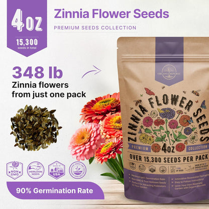 Sunflower Mix Seeds Pack 8 oz - Over 10,300 Non-GMO Heirloom Sunflower Seeds for Planting, Annual Flowers in Individual Seed Packet for Planting Home Garden Indoor & Outdoor Gardening
