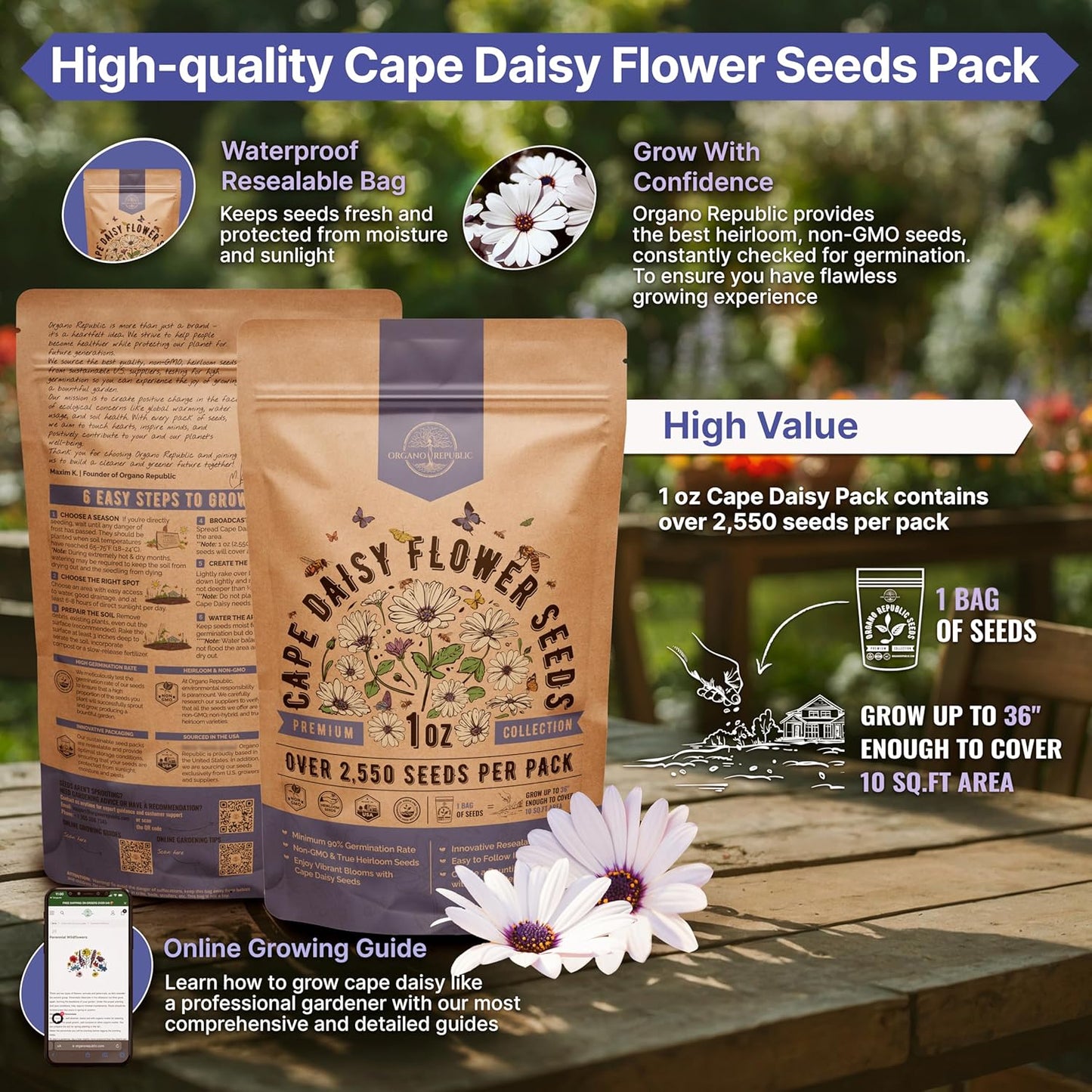 Sunflower Mix Seeds Pack 8 oz - Over 10,300 Non-GMO Heirloom Sunflower Seeds for Planting, Annual Flowers in Individual Seed Packet for Planting Home Garden Indoor & Outdoor Gardening