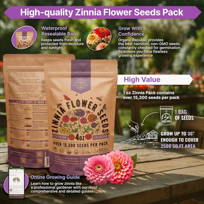 Sunflower Mix Seeds Pack 8 oz - Over 10,300 Non-GMO Heirloom Sunflower Seeds for Planting, Annual Flowers in Individual Seed Packet for Planting Home Garden Indoor & Outdoor Gardening