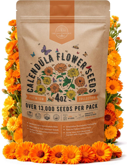 Sunflower Mix Seeds Pack 8 oz - Over 10,300 Non-GMO Heirloom Sunflower Seeds for Planting, Annual Flowers in Individual Seed Packet for Planting Home Garden Indoor & Outdoor Gardening